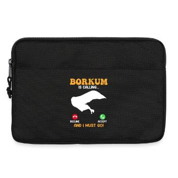 BORKUM RUFT AN UND ICH MUSS LOS Lustiges - Laptoptasche 13" - Schwarz - Vorne
