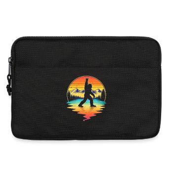 Bigfoot Rock On Sign Sasquatch Yeti Rock And Roll - Laptoptasche 13" - Schwarz - Vorne