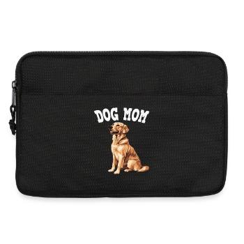 Dog Mom Graphic Golden Retriever - Laptop bag 13" - black - Front