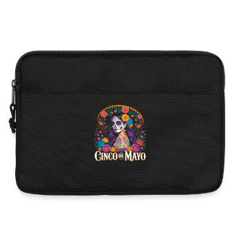 Cinco Mayo Sugar Skull Fiesta - Laptoptasche 13" - Schwarz - Vorne
