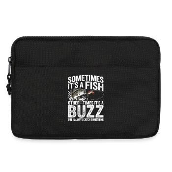 Parfois, c’est un Fish – Buzz Motiv Tee - Sacoche pour ordinateur portable 13 pouces - noir - Devant