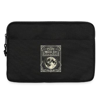 Mondfreude im Vintage-Rahmen - Laptoptasche 13" - Schwarz - Vorne