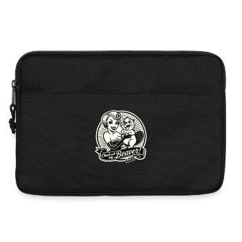 Logo Pin-Up des Beavers Rétro - Sacoche pour ordinateur portable 13 pouces - noir - Devant