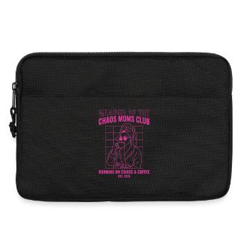 Chaos Moms Club Coffee Shirt Funny Mom 2025 - Laptop bag 13" - black - Front