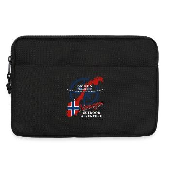 Polarkreis - Norwegen Urlaub Natur Geschenk - Laptoptasche 13" - Schwarz - Vorne