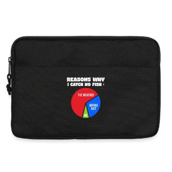 Gründe für Angelliebhaber und Fischer - Laptoptasche 13" - Schwarz - Vorne