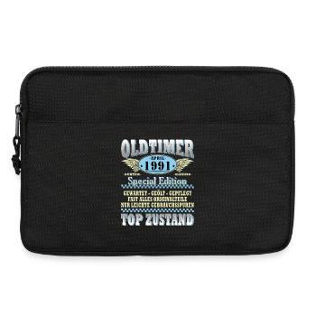 Oldtimer April 1991 Spezialedition - Laptoptasche 13" - Schwarz - Vorne