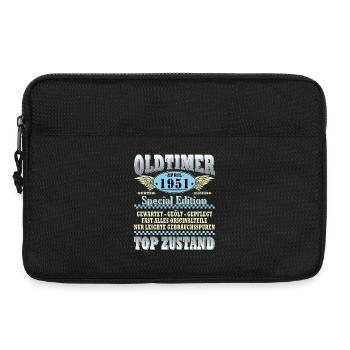 Oldtimer April 1951 Spezialedition - Laptoptasche 13" - Schwarz - Vorne
