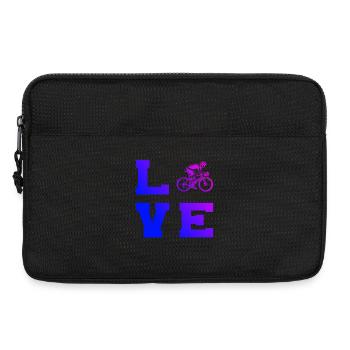 Gift idea for a road bike with road bike - Laptop bag 13" - black - Front