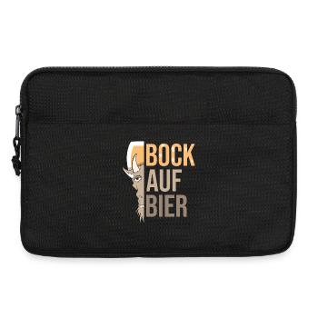Bock auf Bier Biertrinker Ziege - Laptoptasche 13" - Schwarz - Vorne