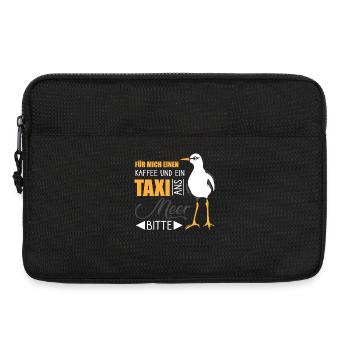 für mich einen kaffee und ein taxi ans meer bitte - Laptoptasche 13" - Schwarz - Vorne