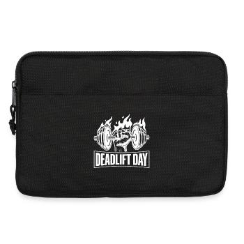 Powerlifting Bodybuilder Deadlift Day - Laptoptasche 13" - Schwarz - Vorne