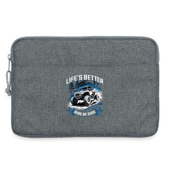 UTV Off Road 4 Wheeler Side by side - Laptoptasche 13" - Grau meliert - Vorne