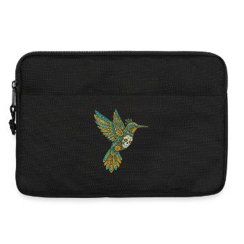 Crâne Alebrije Colibri mexicain - Sacoche pour ordinateur portable 13 pouces - noir - Devant