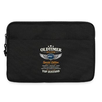 39. Geburtstag Geschenk Mann Oldtimer Vintage 1987 - Laptoptasche 13" - Schwarz - Vorne