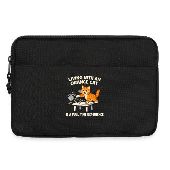 Orange Cat Chaos Funny Cat Orange Tabby Meme - Laptop bag 13" - black - Front