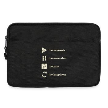 Mindfulness, Moments, Memories, Happiness - Laptop bag 13" - black - Front