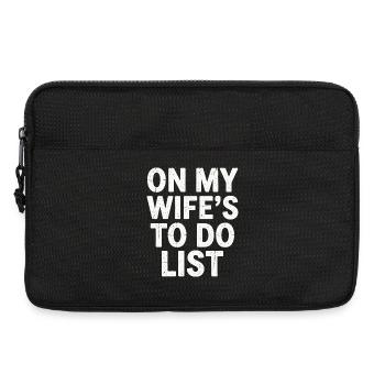 Sur la liste de choses à faire de ma femme : Design - Sacoche pour ordinateur portable 13 pouces - noir - Devant