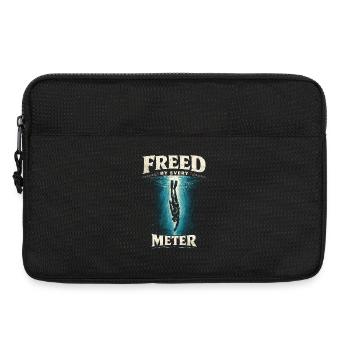 Freediving Freed By Every Meter - Laptop bag 13" - black - Front