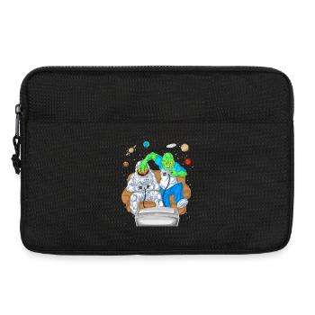 Alien Astronaut Gaming-Shirt - Laptoptasche 13" - Schwarz - Vorne