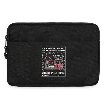 Ingenieur Plan Wasserstoffelektrolyse - Laptoptasche 13" - Schwarz - Vorne