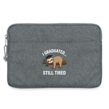 Graduated Still Tired Sloth Graduation Shirt  - Laptoptasche 13" - Grau meliert - Vorne