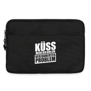 Küss mich ich bin ein verzaubertes Problem - Laptoptasche 13" - Schwarz - Vorne
