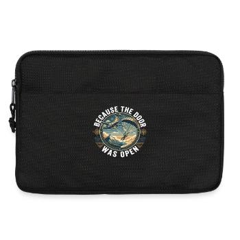 Fallschirmspringen Spruch Abenteuer Paragliding - Laptoptasche 13" - Schwarz - Vorne