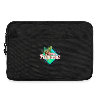 French Polynesia in the Pacific Island Souvenir - Laptop bag 13" - black - Front