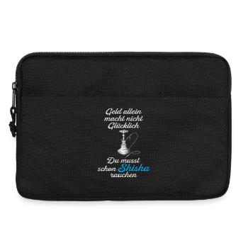 Geld reicht nicht Shisha zählt - Laptoptasche 13" - Schwarz - Vorne