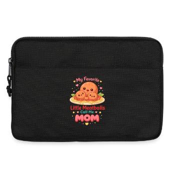 My little meatballs call me Mama Design - Laptop bag 13" - black - Front