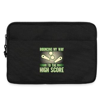 Je saute jusqu’à la machine à flipper à meilleurs scores - Sacoche pour ordinateur portable 13 pouces - noir - Devant
