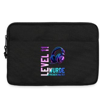 11. Geburtstag Junge Mädchen 11 Jahre Level 11 - Laptoptasche 13" - Schwarz - Vorne