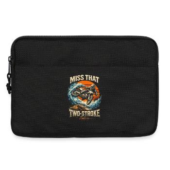Motocross Dirt Bike Motocross : manque ce deux temps - Sacoche pour ordinateur portable 13 pouces - noir - Devant