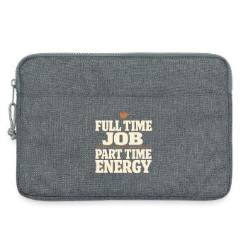 Burnt-out millennial, tired adult, - Laptop bag 13" - heather grey - Front