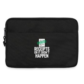 It didn't happen without proof | Tax Advisor Humor - Laptop bag 13" - black - Front