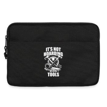 It's not hoarding Woodworking Tischler Schreiner - Laptoptasche 13" - Schwarz - Vorne