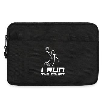 I run the court - Basketball - Laptoptasche 13" - Schwarz - Vorne