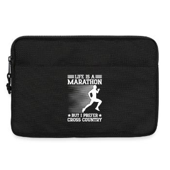 Conception de coureur de cross-country - XC Coach - Course à pied - Sacoche pour ordinateur portable 13 pouces - noir - Devant