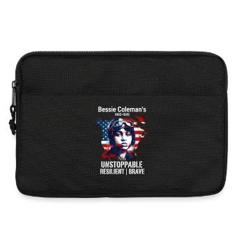 Bessie Coleman Courageous aviation pioneer - Laptop bag 13" - black - Front