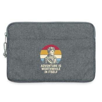 Amelia Earhart Das Abenteuer ist lohnenswert - Laptoptasche 13" - Grau meliert - Vorne
