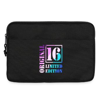16e anniversaire Garçon Fille Adolescent Original 16 - Sacoche pour ordinateur portable 13 pouces - noir - Devant
