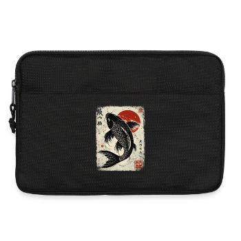 Carpe koi Symbole zen de l’art japonais - Sacoche pour ordinateur portable 13 pouces - noir - Devant