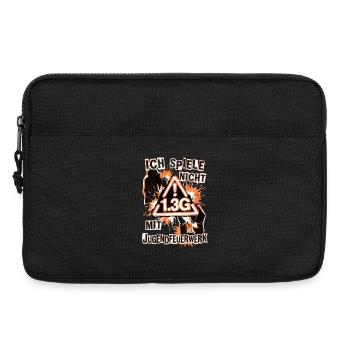 Pyro Feuerwerk Pyrotechniker - Laptoptasche 13" - Schwarz - Vorne
