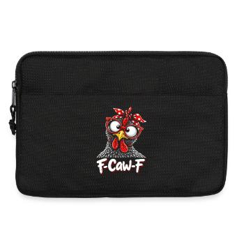 F-Caw-F Chicken Adult Humor Funny Rooster Fcawf - Laptoptasche 13" - Schwarz - Vorne