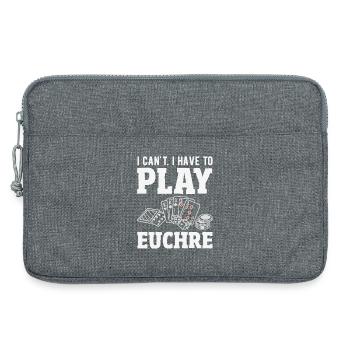 Ich Kann Nicht, Ich Muss Euchre Spielen - Laptoptasche 13" - Grau meliert - Vorne