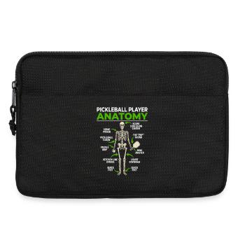 Illustration anatomique du pickleball Davinci - Sacoche pour ordinateur portable 13 pouces - noir - Devant
