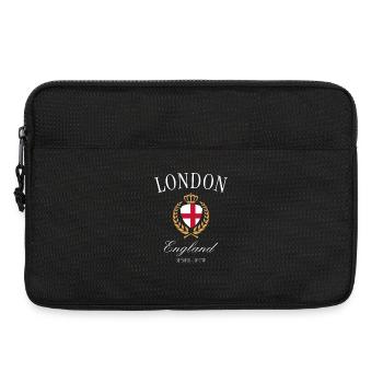 London England Coat of Arms Crown – Travel Souvenir - Laptop bag 13" - black - Front
