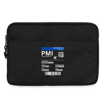 Mallorca Flugticket Design Boarding Pass Shirt  - Laptoptasche 13" - Schwarz - Vorne