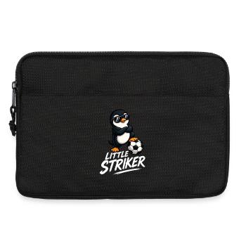 Cool Penguin Soccer Player Cartoon Kids - Laptop bag 13" - black - Front